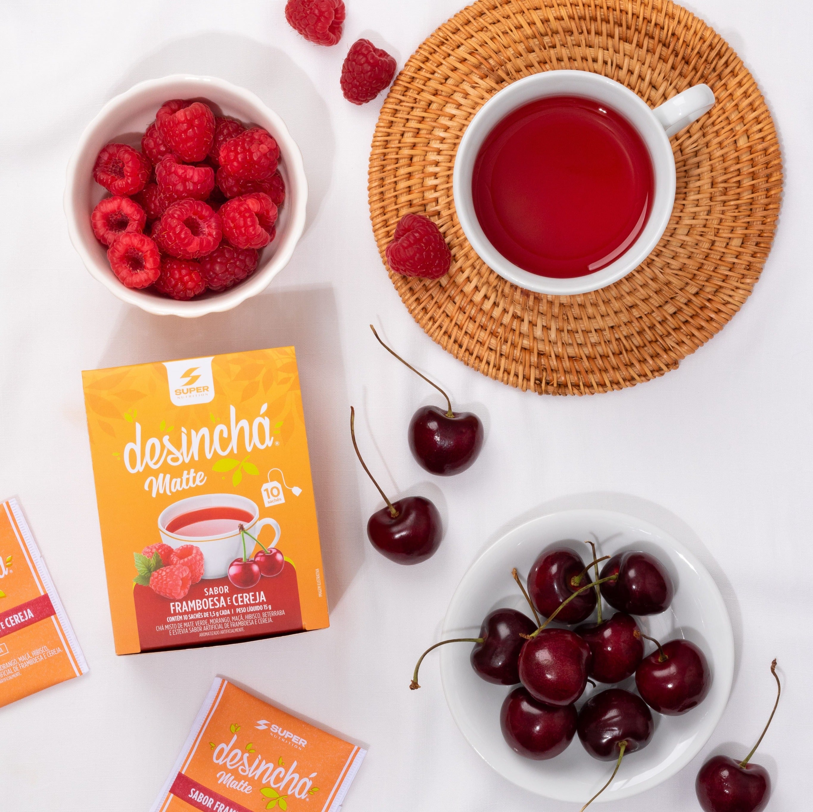 Desinchá Matte Framboesa e Cereja (10 sachês)