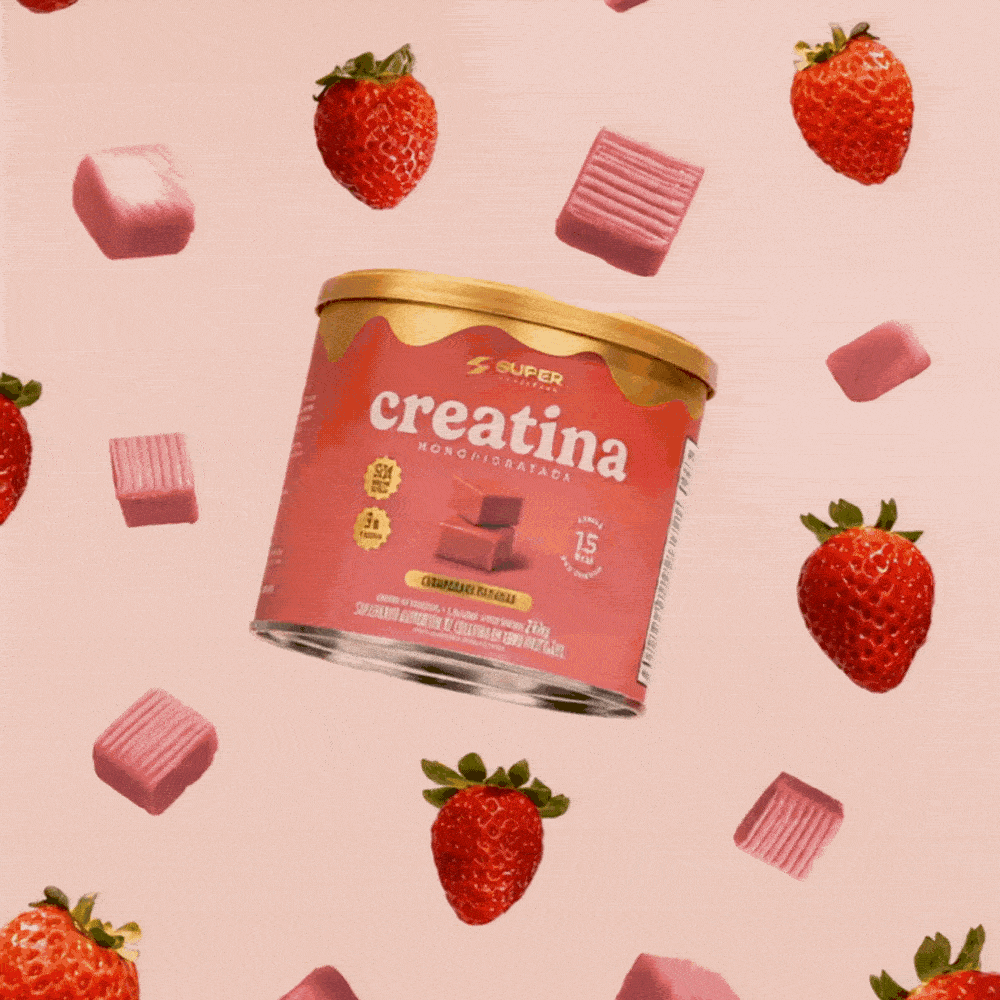 Caramelo de Creatina Sabor Morango (40 unidades)