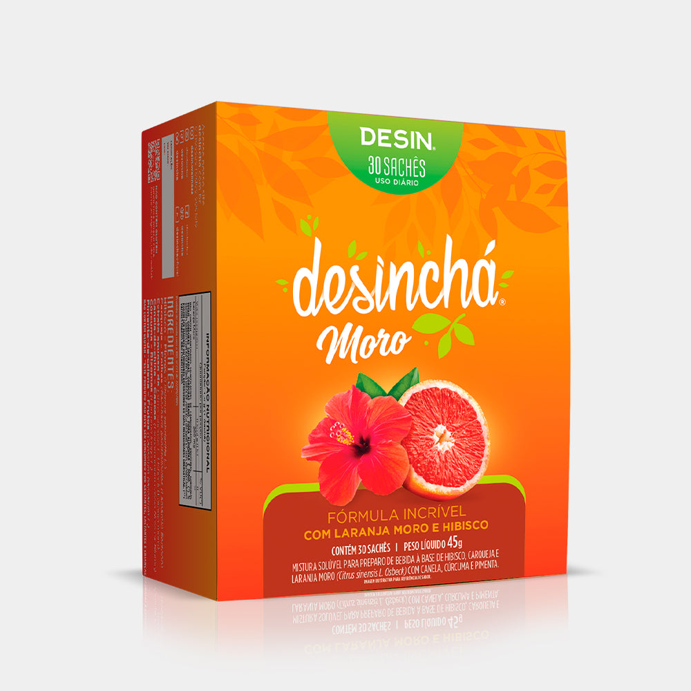 Desinchá Laranja Moro e Hibisco (30 sachês)