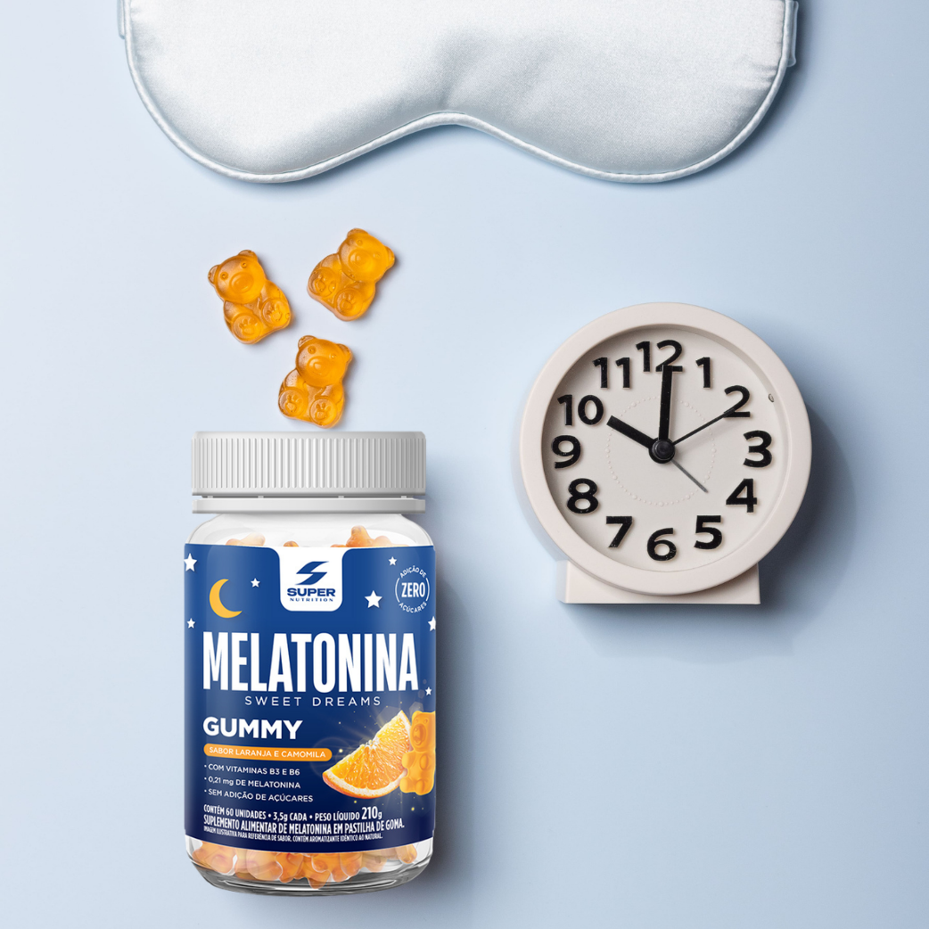 Super Gummy Melatonina Laranja e Camomila (60 gomas)