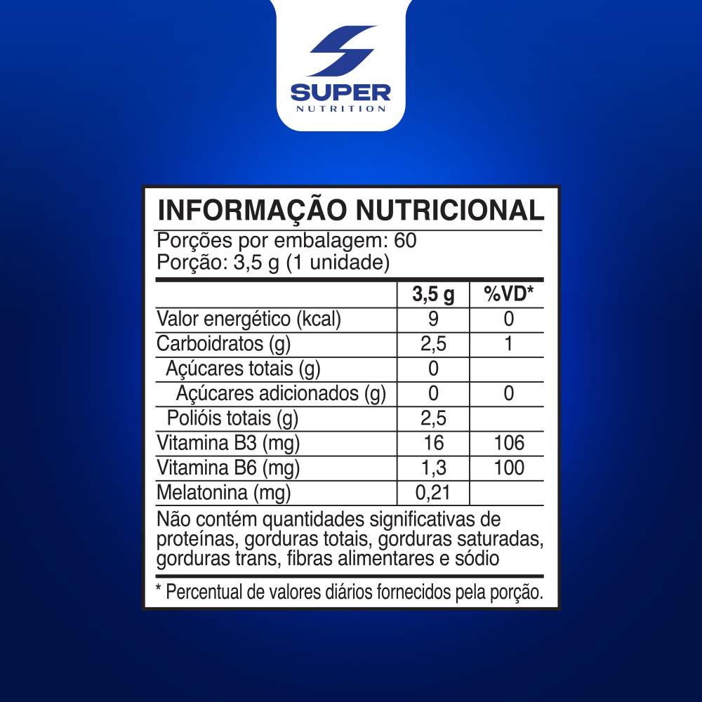 Gummy Melatonina Laranja e Camomila (60 gomas)