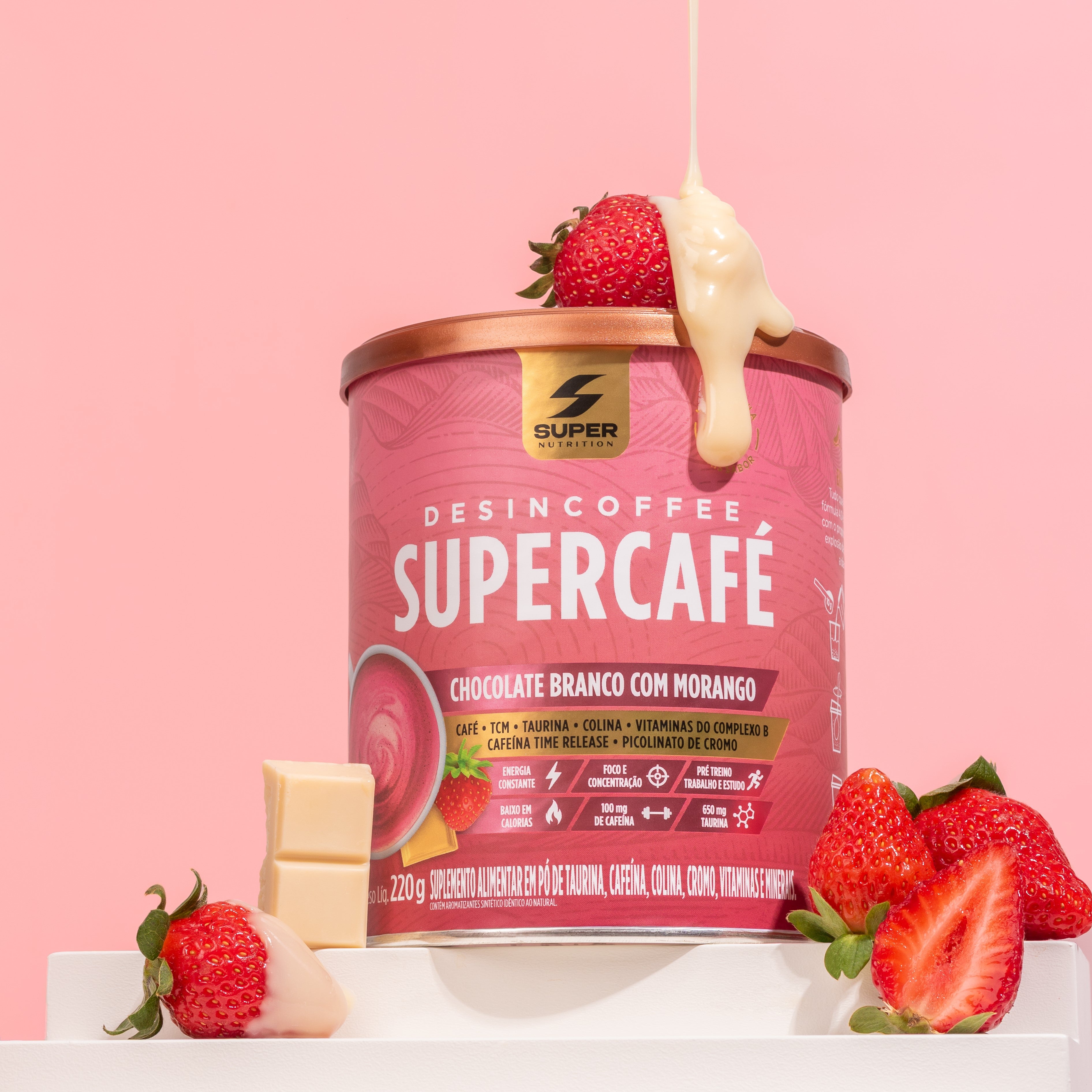 Supercafé Chocolate Branco com Morango