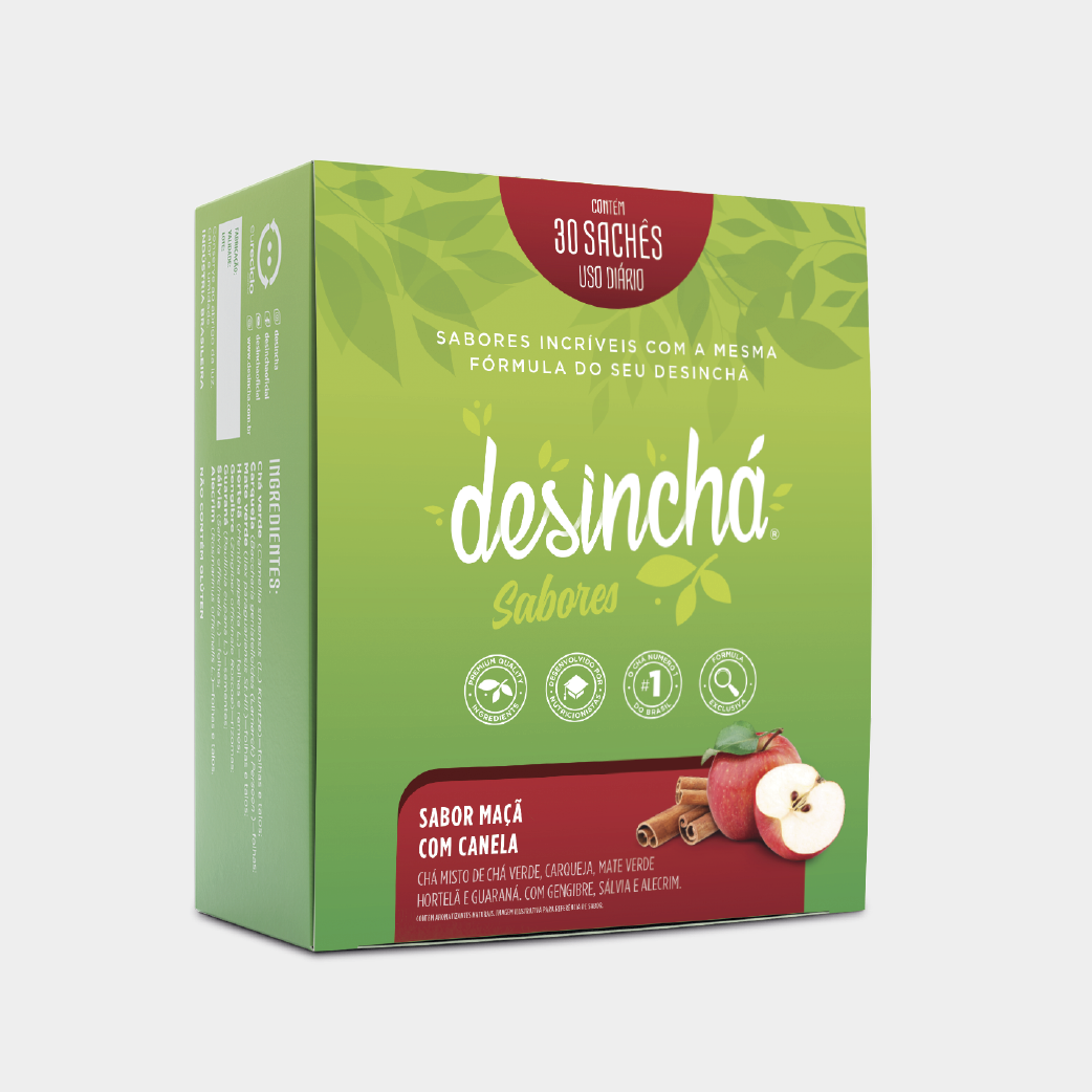 Desinchá Sabores Maçã com Canela (30 sachês)